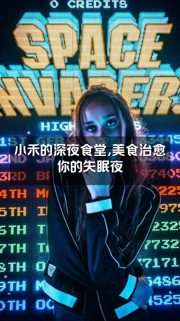 抖音小禾助眠视频封面:小禾的深夜食堂,美食治愈你的失眠夜